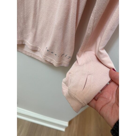 Free Fly Womens Bamboo Long-Sleeve Shirt Light Pink Size L - Picture 2 of 4